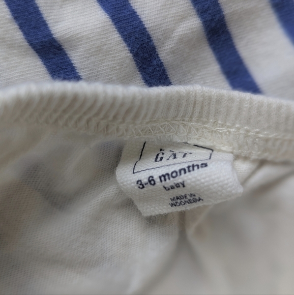 babyGAP Stripe-block Flutter Dress with Pockets and Ruffled Straps - Size 3-6M - Picture 5 of 6